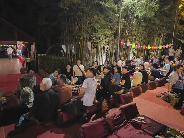 Dinner in Chiang Mai, Thailand (conference colleagues)